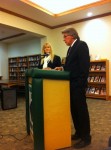 333 Pville Strategic Plan pic | The Examiner News Interim Pleasantville High School Principal Dr. Daniel McCann and Superintendent of Schools Mary Fox-Alter present the district's plan for a new strategic initiative.
