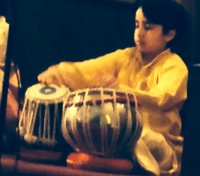 Ritvik Yaparplvi plays the drums in a tribute to the Hindu God Ganesh and “Raghupathi Ragava” a Dhun dedicated to the God Rama, favorites of Mahatma Gandhi.