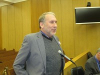 New York Medical College Chancellor, CEO and Executive Dean Dr. Edward Halperin addressed the Mount Pleasant Planning Board on Jan. 13. Neal Rentz photo 