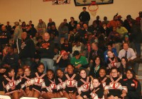 The stands in the Harry Jefferson Gym at White Plains High School were packed to capacity for one of the most anticipated basketball games of the season in Westchester County, as the Tigers were beaten by Mt Vernon High School, 47-39, on Wednesday, January 8. Photo by Albert Coqueran