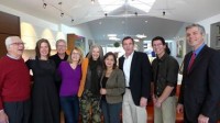 From left: Marty Sklar, Suzanne Levine, Michael Murphy, Gerry Angel, Milagros Lecuona, Christina Griffin, Sean Murphy, Dan Dabroski, Mayor Tom Roach. Suzanne Levine Photo