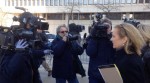 339 Kennedy Day 3 pic | The Examiner News Kerry Kennedy is hounded by the media while leaving court after she testified Wednesday in her defense.