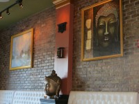 The ambiance in the new Himalayan restaurant is calming, with tranquil landscapes and spiritual art adorning the walls.