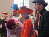 The guests at the HATitude opening reception wore hats as exciting as those on display.