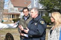 Senator Greg Ball stands with Carmel Lieutenant Brian Karst.  PROVIDED BY BALL STAFF 