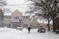   The snow may look pretty but the frequent storms have made it an ugly winter for many area merchants.