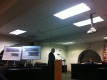 343 Benchmark Hearing pic | The Examiner News Pleasantville Chamber of Commerce President William Flooks speaks in support of the proposed Benchmark assisted living facility.