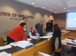 336 Chap Crossing Proposal pic | The Examiner News The New Castle Planning Board huddled earlier this year to come up with a more palatable design for Chappaqua Crossing.