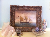 Home Guru | The Examiner News The Home Guru’s work/sleep space: the color teal, a seascape, crystals and St. Joseph.