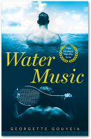 Book cover for “Water Music” the first novel in “The Games Men Play” series by Georgette Gouveia.