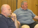351 MP Shopping Center Worries pic | The Examiner News Michael DiNardo, owner of Silvio's Restaurant, left, and Bobby Artuso, owner of Artuso & Sons Pastry & Cafe, expressed concerns last week about a shopping center proposal near the Rose Hill Shopping Center in Thornwood.