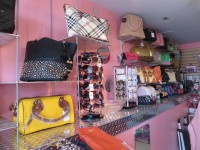 BOW-2 | The Examiner News Outdoor window display of spring fashion accessories at McKisses, which opened for business at 159 Halstead Ave., Harrison, on March 29.