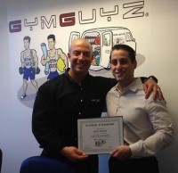 May 6 NWE BOW Pix | The Examiner News GYMGUYZ founder Josh York, left, and Westchester franchise owner Sam Langer.