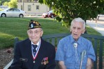 Jack Carosi, left, and Eugene Thomas Cavanaugh, Jr., the two D-Day veterans honored last Friday by American Legion Post 112 in Hawthorne on the 70th anniversary of D-Day.