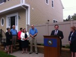 Officials gather Thursday in Briarcliff Manor for the grand opening of the 14-unit Comstock Heights, the newest affordable housing project in Westchester.