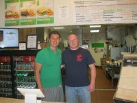 Mohegan Lake resident Alex Arrieta (left), founder and a partner of Hudson Fare, located in the Jefferson Valley Mall in Shrub Oak, with partner and Tarrytown resident Kevin Mozdiak. Photo credit: Neal Rentz 