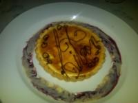 Lemon tart at Encore. 