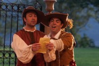 . Michael Borrelli and Jason O’Connell in the Hudson Valley Shakespeare's production of "The Liar." William Marsh photos