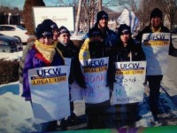 The eight fired Mrs. Green's workers had been picketing outside the store with their union representatives since January.