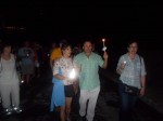 Candles for Clemency organizer Allen Roskoff leads march along Route 133 Saturday night to Gov. Andrew Cuomo's house in hopes of having the governor reconsider his refusal in granting clemency to prisoners.