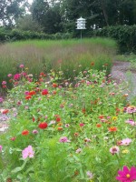 View of the meditation garden at the Constant White House in Yorktown, owned by Joyce and George Harvey. Joyce Harvey photo