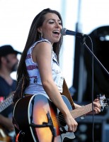 Jessica Lynn on stage at the Pleasantville Music Festival in July.