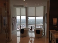 His and her tubs in the master bedroom suite.