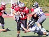 Somers RB Tim Fazzinga chugs for yards in win over Jay