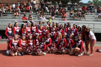 The Stepinac Cheerleading Team was game-ready, lead by Coaches Tiffany Arred and Lauren Cohen. The Crusaders Cheerleading Squad is comprised of students from Good Council Academy and Maria Regina High School. Albert Coqueran Photos 
