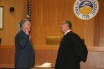 374 Fulgenzi Appointed MP Supe pic | The Examiner News Carl Fulgenzi, left, was sworn in as Mount Pleasant supervisor by Town Justice Nicholas Maselli on Oct. 29.