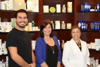 Ricardo Giacinto, licensed massage therapist, Rosa Calabrese, and Angela Zambon, head of Estheticians at Rachele Rose Day Spa in Hartsdale. Mike Dardano Photos