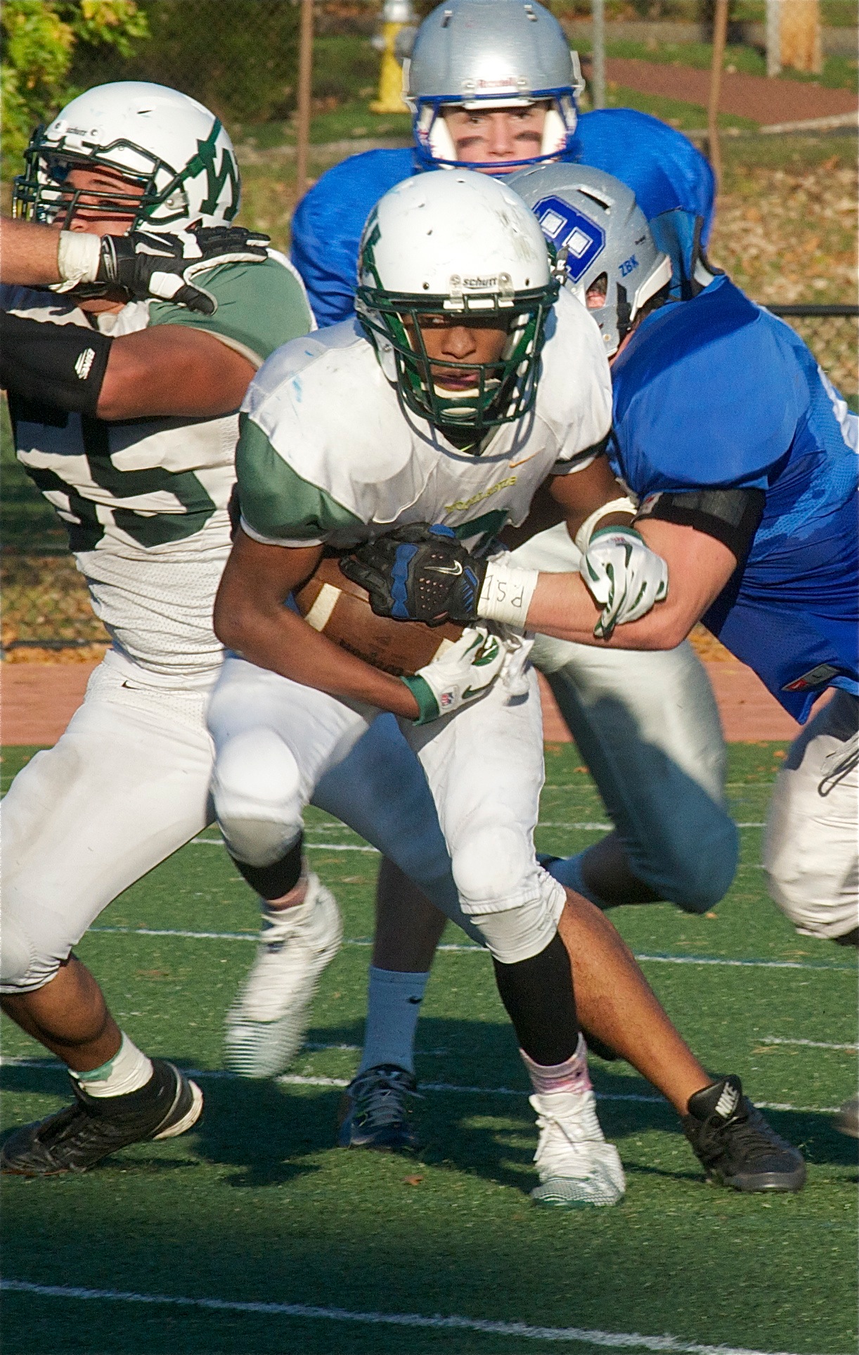 Jonathon Stewart of Woodlands was a one-man wrecking crew Saturday at Bronxville.