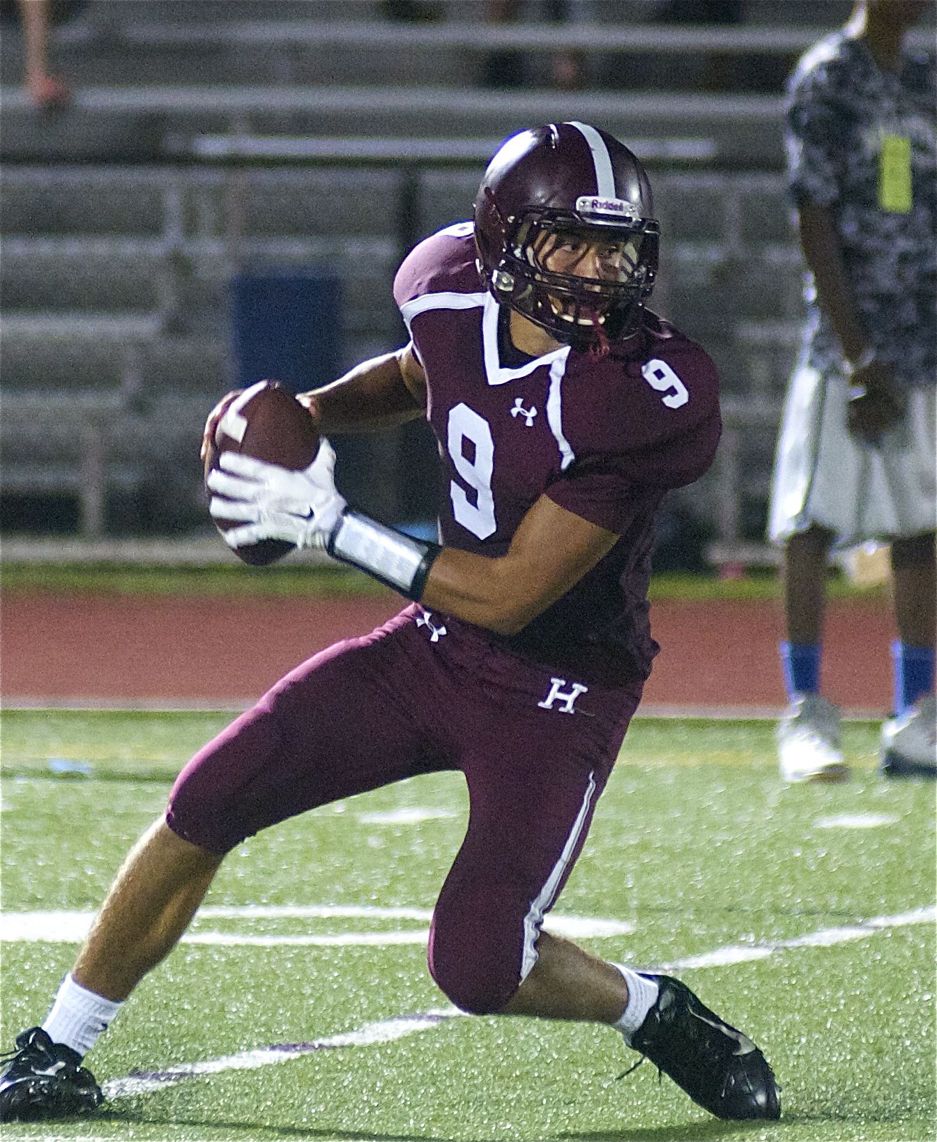 Harrison QB Joe Nannariello had a good night on both sides of the ball in a win over Pearl River.