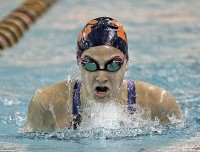 Erica Silverman | The Examiner News Greeley's Erica Silverman swims to a second-place finish in the 200 IM at last week's Section 1 championships.