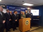 Westchester County District Attorney Janet DiFiore appeared with police chiefs and other law enforcement brass from around the county on Thursday to announce a new interactive app that allows the public to send tips directly to police agencies.