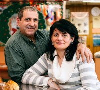 Irene and Gus Koutros, owners of the Townhouse Diner in North White Plains.