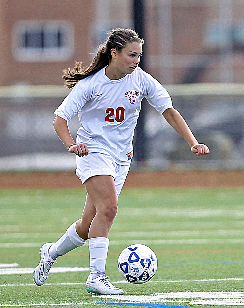 Michelle Wienecke | The Examiner News Somers captain Michelle Wienecke unleashed a torrid blend of skill and tenacity during NYS title run.