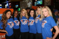 The inaugural Westchester Knicks Dance Team was on hand to greet fans, at Buffalo Wild Wings, on Mamaroneck Avenue, at the Westchester Knicks Draft Party, on Saturday, Nov.1. 