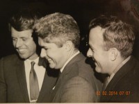 The first county executive, David Bruen, pictured here with Robert Kennedy, died on Feb 1. 