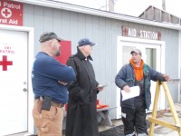 One of the operators of Thunder Ridge, Dean Ryder, speaks with longtime employees of the ski resort. This is Ryder’s first year running the mountain. DAVID PROPPER PHOTO 