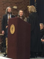 : Ossining Mayor Victoria Gearity was sworn in on New Year’s Day by Justice Francesca Connolly.