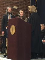 2015 NWE 0106 Gearity Sworn in as Ossining Mayor | The Examiner News : Ossining Mayor Victoria Gearity was sworn in on New Year’s Day by Justice Francesca Connolly.