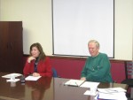 384 MP School Bond Discussion pic | The Examiner News Mount Pleasant Superintendent of Schools Dr. Susan Guiney and Board of Education President James Grieco discussed a possible new capital projects bond on Jan. 7.