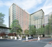 Architectural rendering of the LCOR project at 55 Bank Street, White Plains.