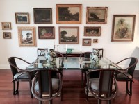 The Home Guru’s dining room: a well-hung art gallery.