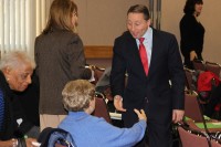 County Executive Robert Astorino greets seniors at last Friday’s Legislative Speak-Out and Breakfast.