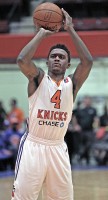 Doron Lamb set a Westchester Knicks record by scoring 40 points in the win vs. Iowa. 