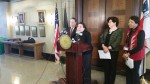 Democratic Majority Leader Catherine Borgia (D-Ossining) and members of her party's caucus support expansion of Gov. Andrew Cuomo's sexual assault policy to all colleges and universities.