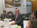 New Castle Police Chief Charles Ferry took part in the coyote management discussion with the town board on March 17.