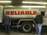 Louis Mastro Sr. and his son, Louis Mastro Jr., are co-owners of the Reliable Oil Company in Yorktown. Photo credit: Neal Rentz 